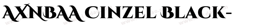 AXNBAA Cinzel Black字体转换